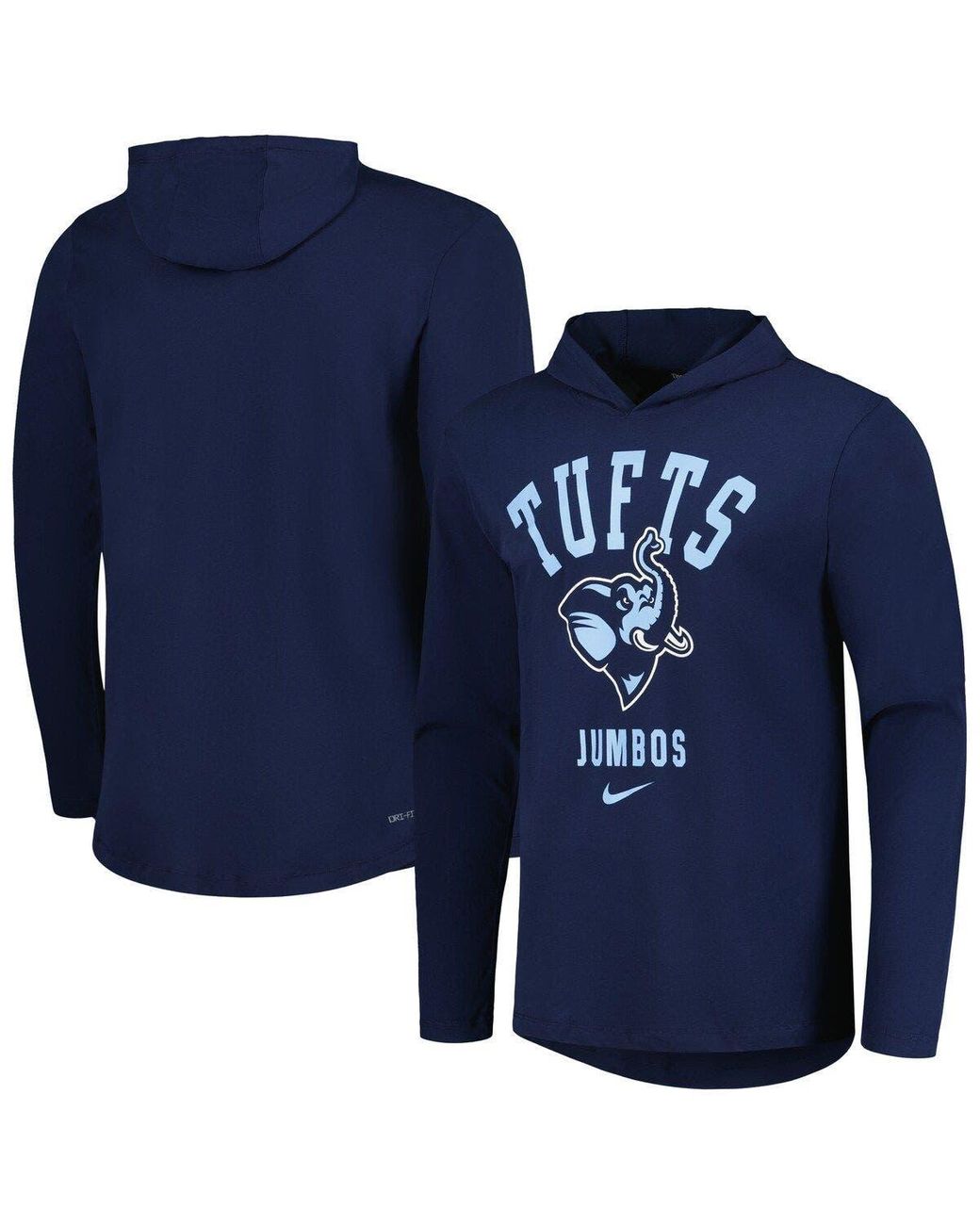Nike Tufts University Jumbos Performance Long Sleeve Hoodie Tshirt At Nordstrom in Blue for Men