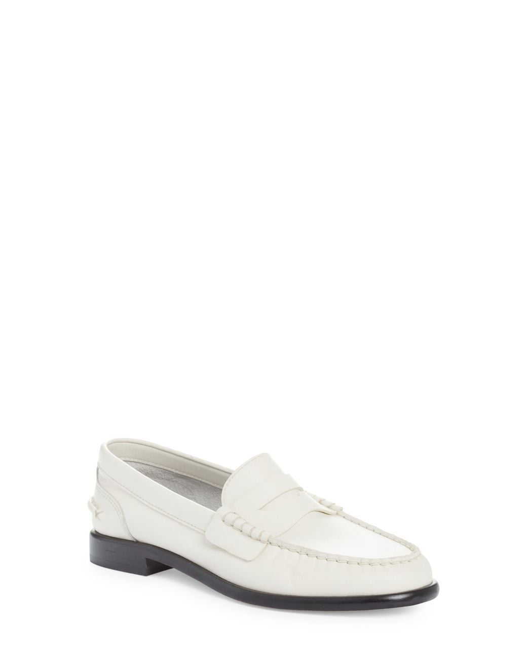 Rag & Bone White Carter Penny Loafer