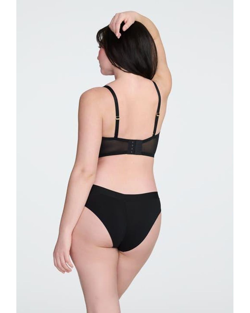 CUUP Gray The Longline Bra Mesh