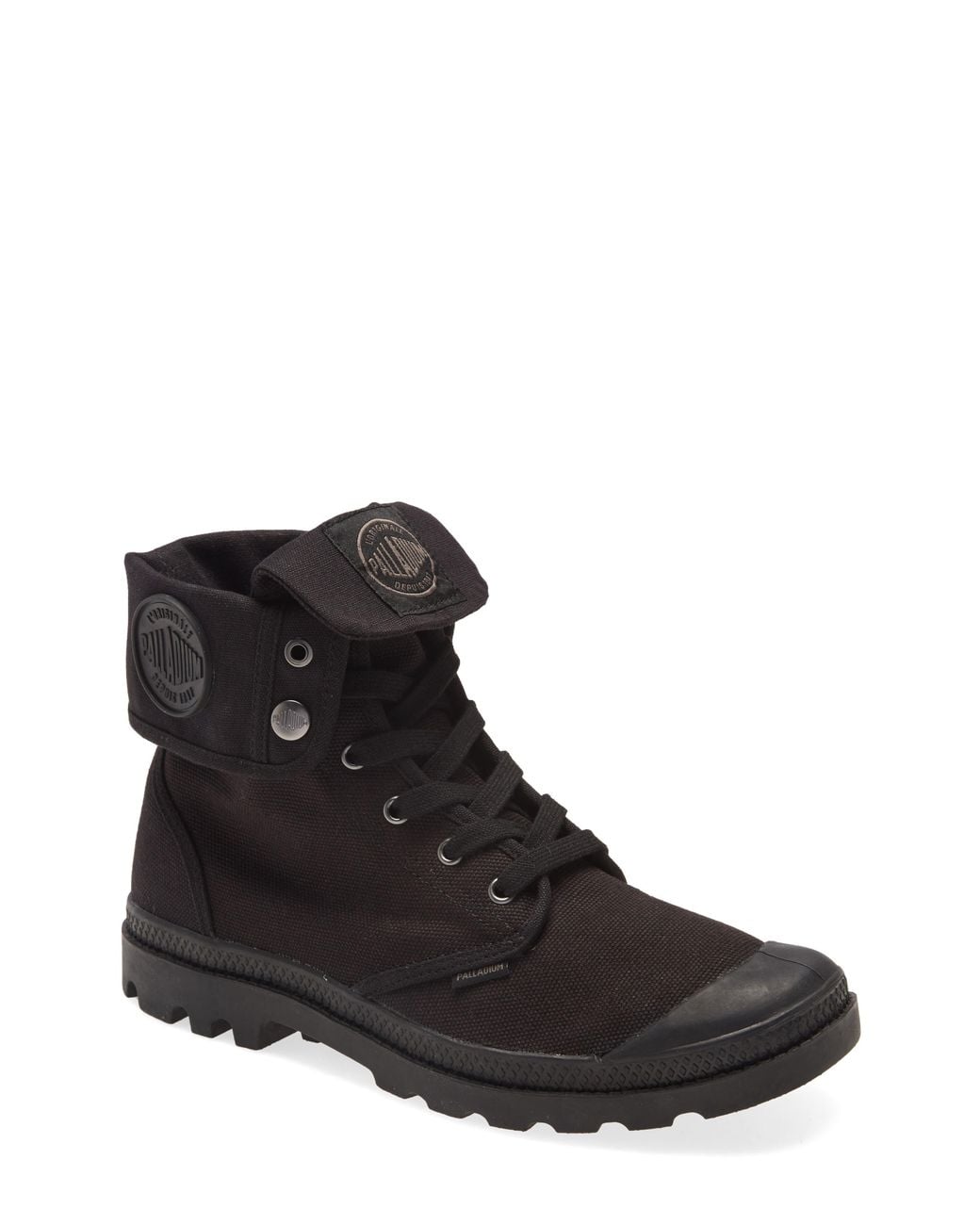 Palladium Black 'Baggy' Canvas Boot for men