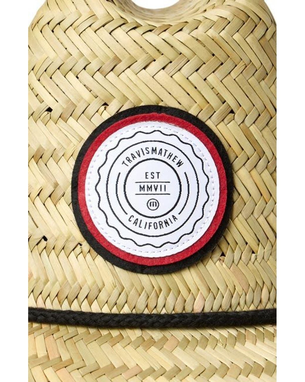 Travis Mathew Yellow The Patch Fedora for men