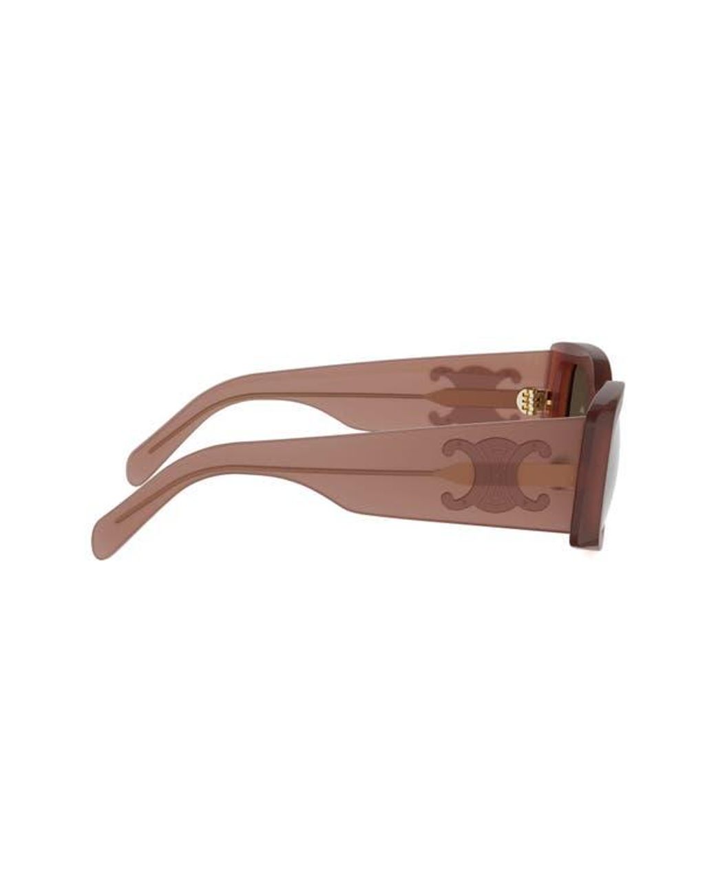 Céline Brown Maxi Triomphe 53Mm Gradient Rectangular Sunglasses