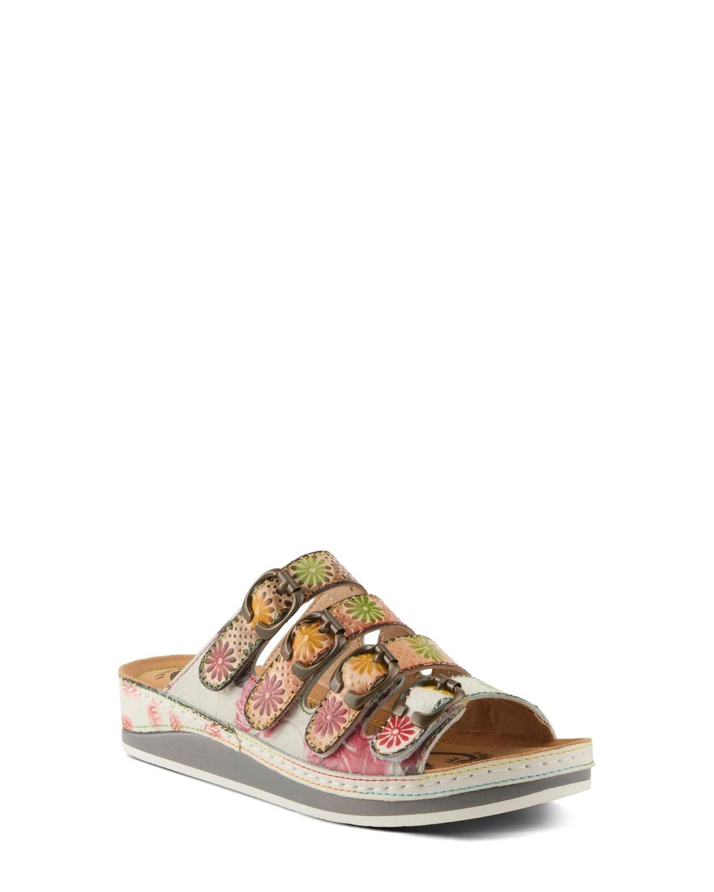 Spring Step Multicolor Bellini Platform Wedge Slide Sandal