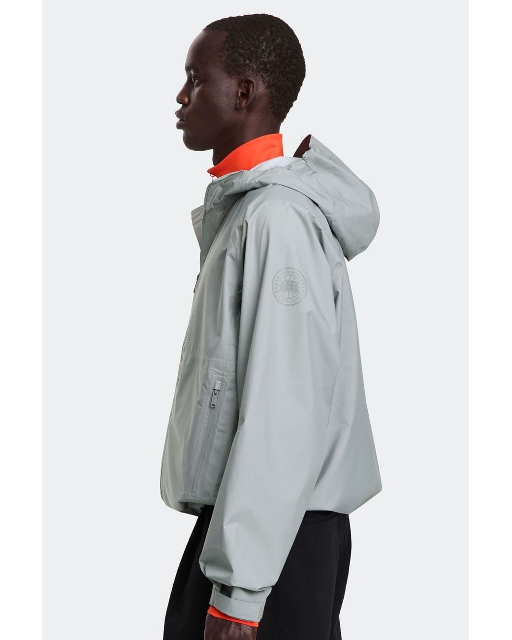 Canada Goose Gray Horizon Rain Jacket for men