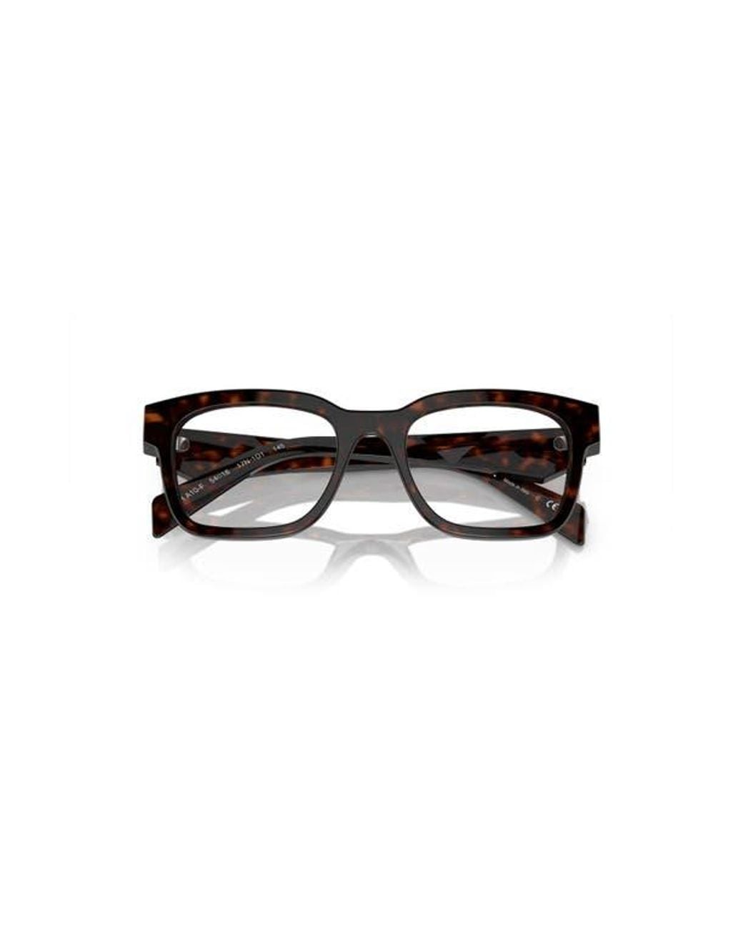 Prada Red 53Mm Rectangle Optical Glasses for men