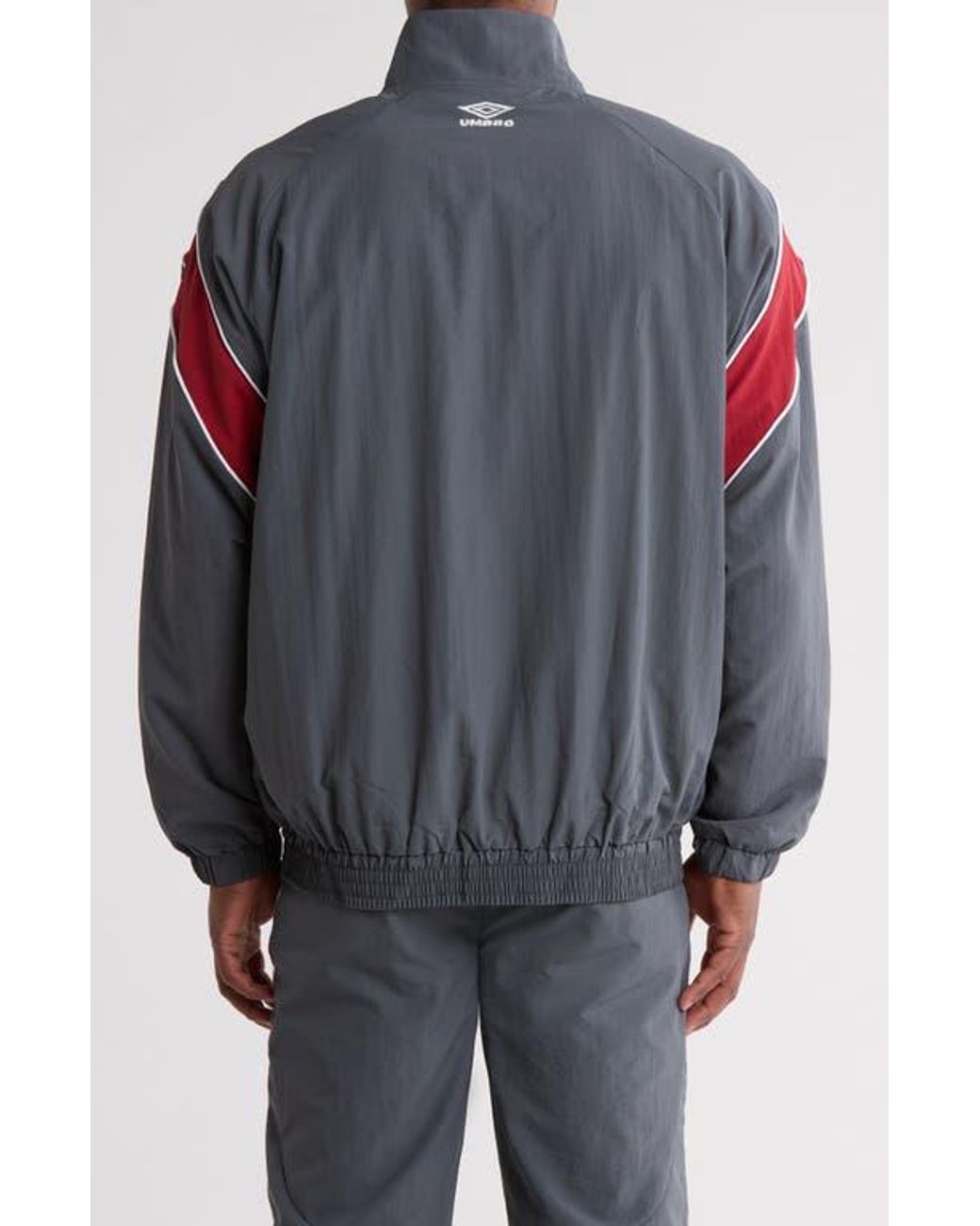 Umbro Relaxed Nylon Track Jacket in Gray for Men | Lyst