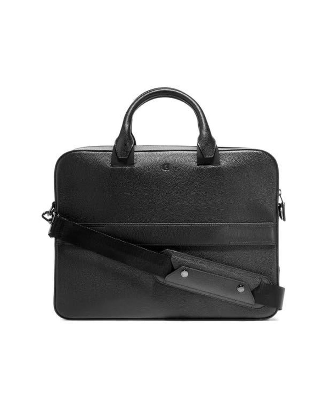 Cole Haan Grand Series Matthews Colorblock Leather Briefcase in Black for Men Lyst
