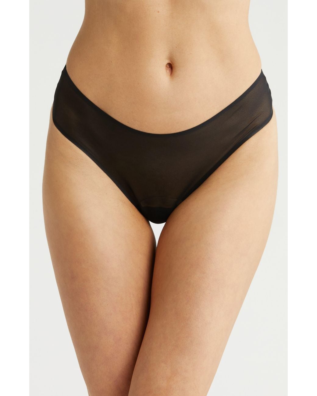 Commando Black Chic Mesh Thong