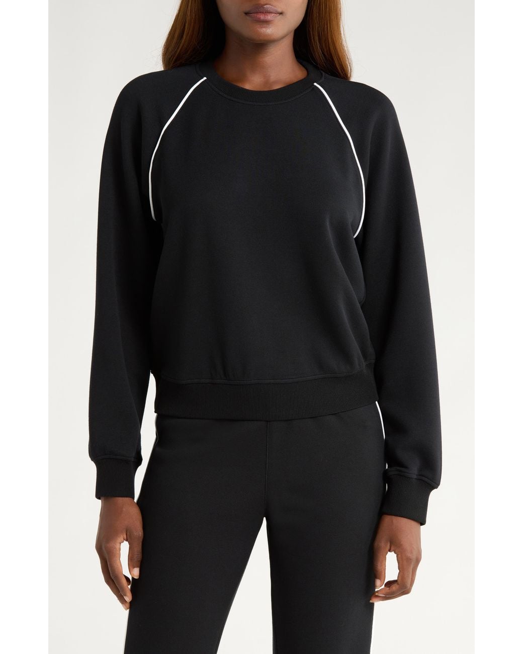 Spanx Black Airpique Sweatshirt