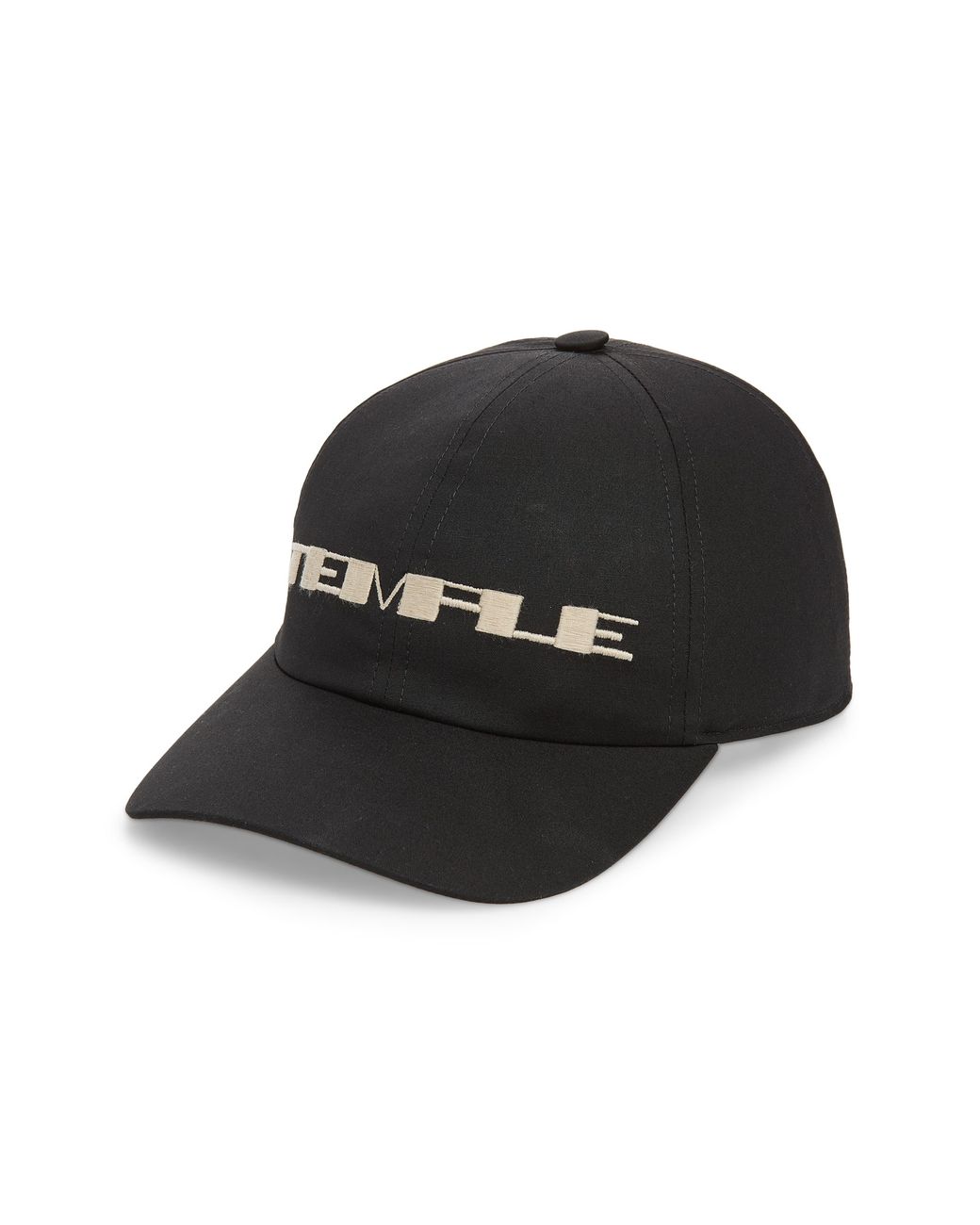 Rick Owens Black Temple Baseball Cap for men