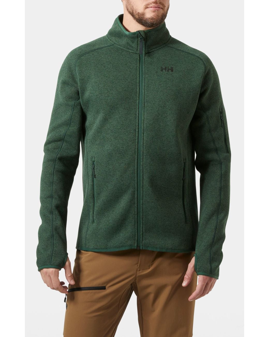 Helly Hansen Green Varde 2.0 Fleece Jacket for men