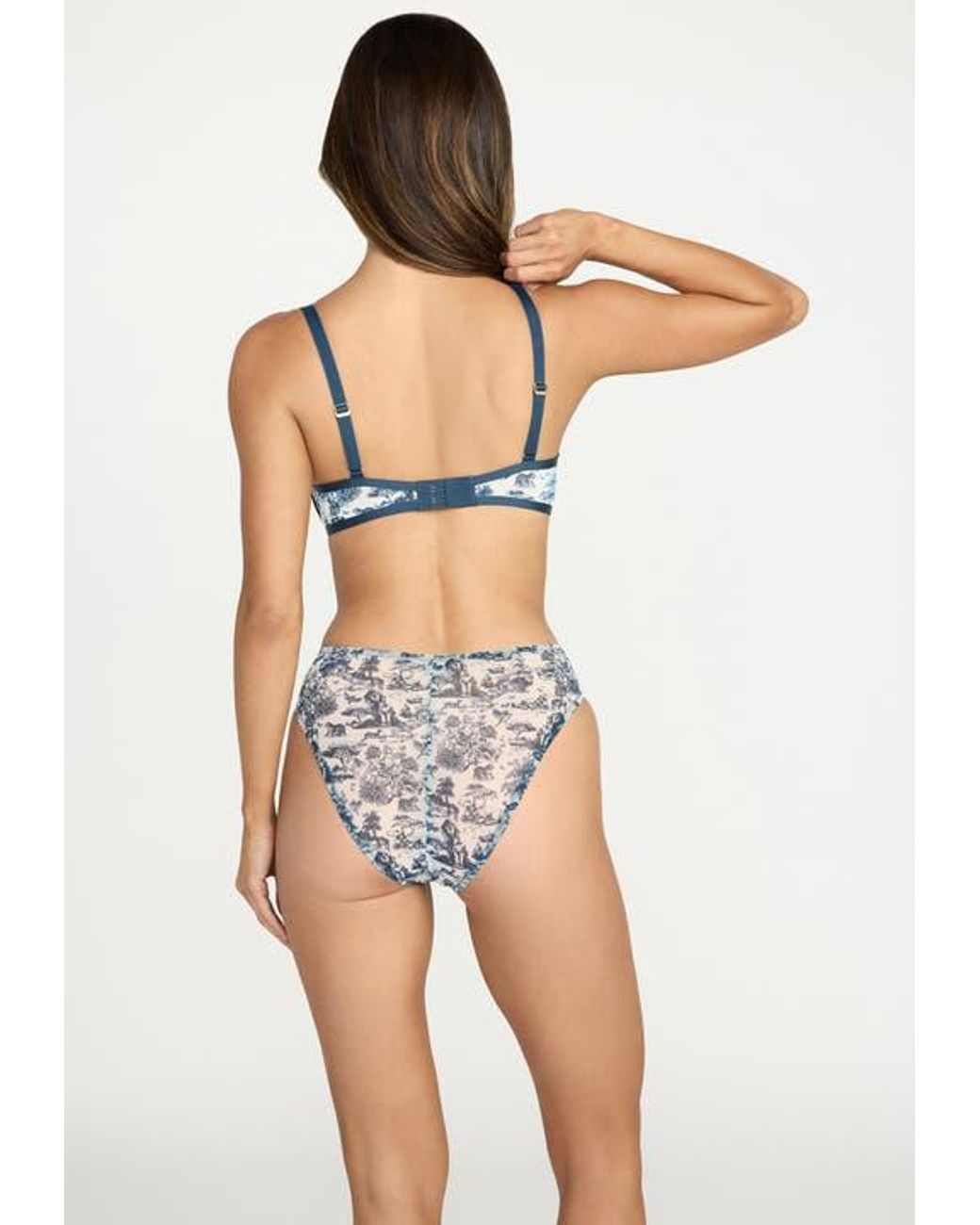 CUUP Blue The Balconette Mesh