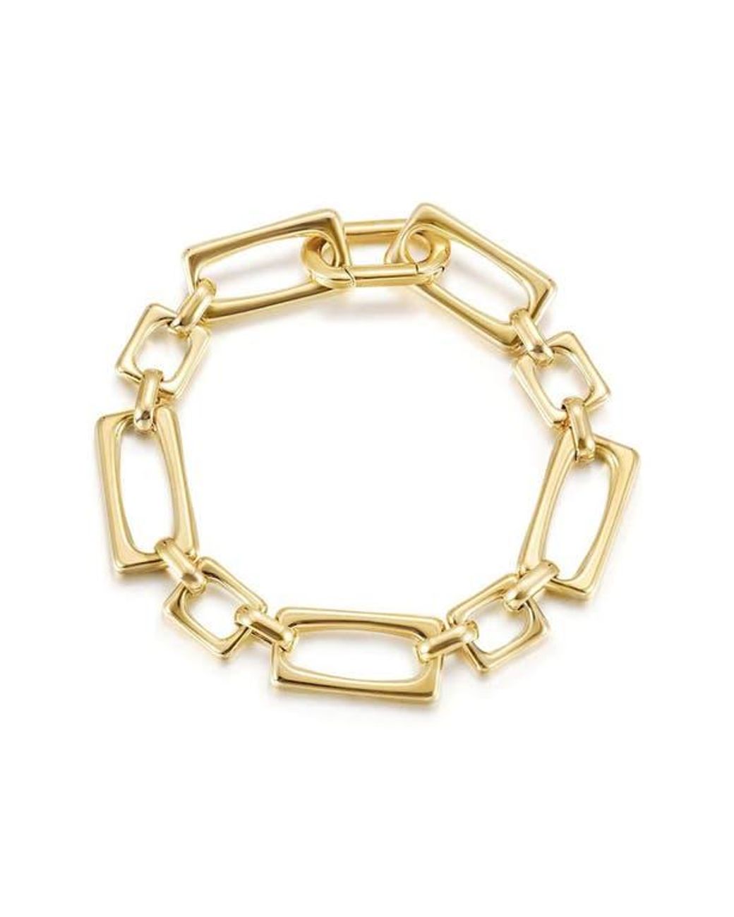 Jane Basch Metallic Mixed Link Chain Bracelet