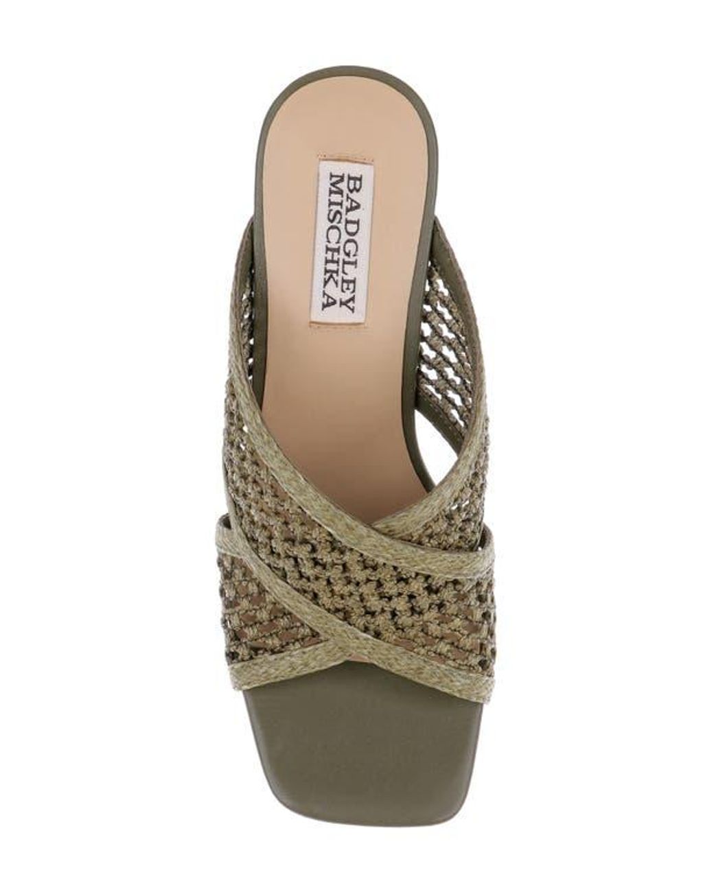 Badgley Mischka Green Xandria Wedge Sandal