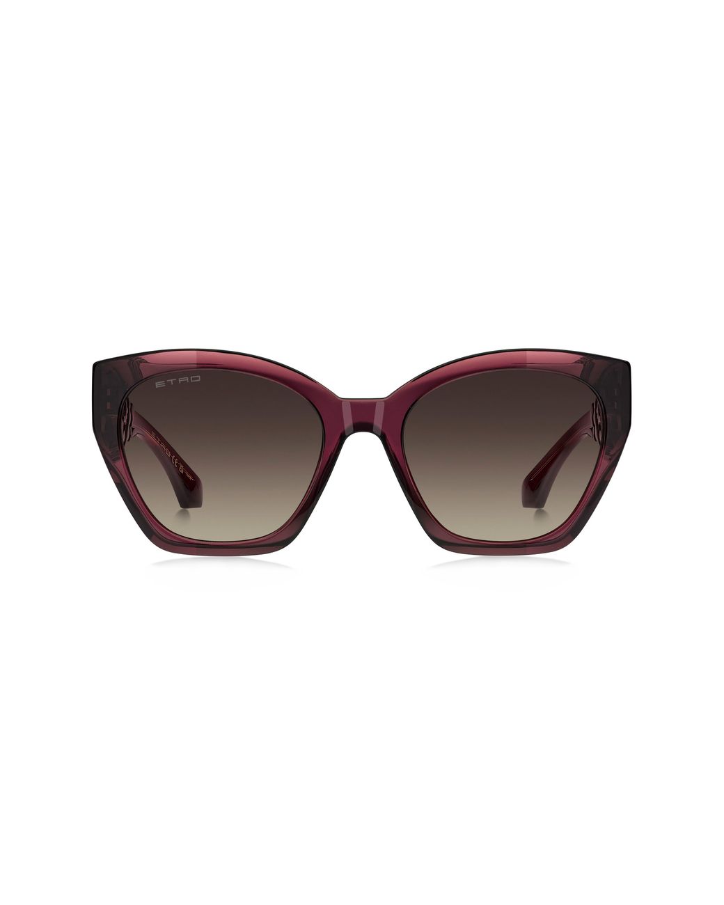 Etro Brown 55Mm Rectangular Cat Eye Sunglasses