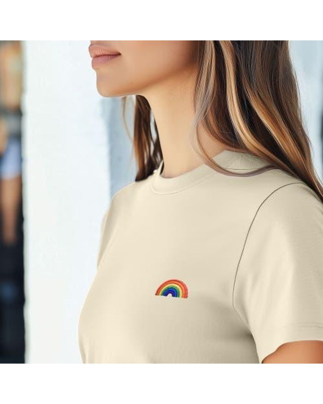 Alix Natural Jersey Relaxed Tee