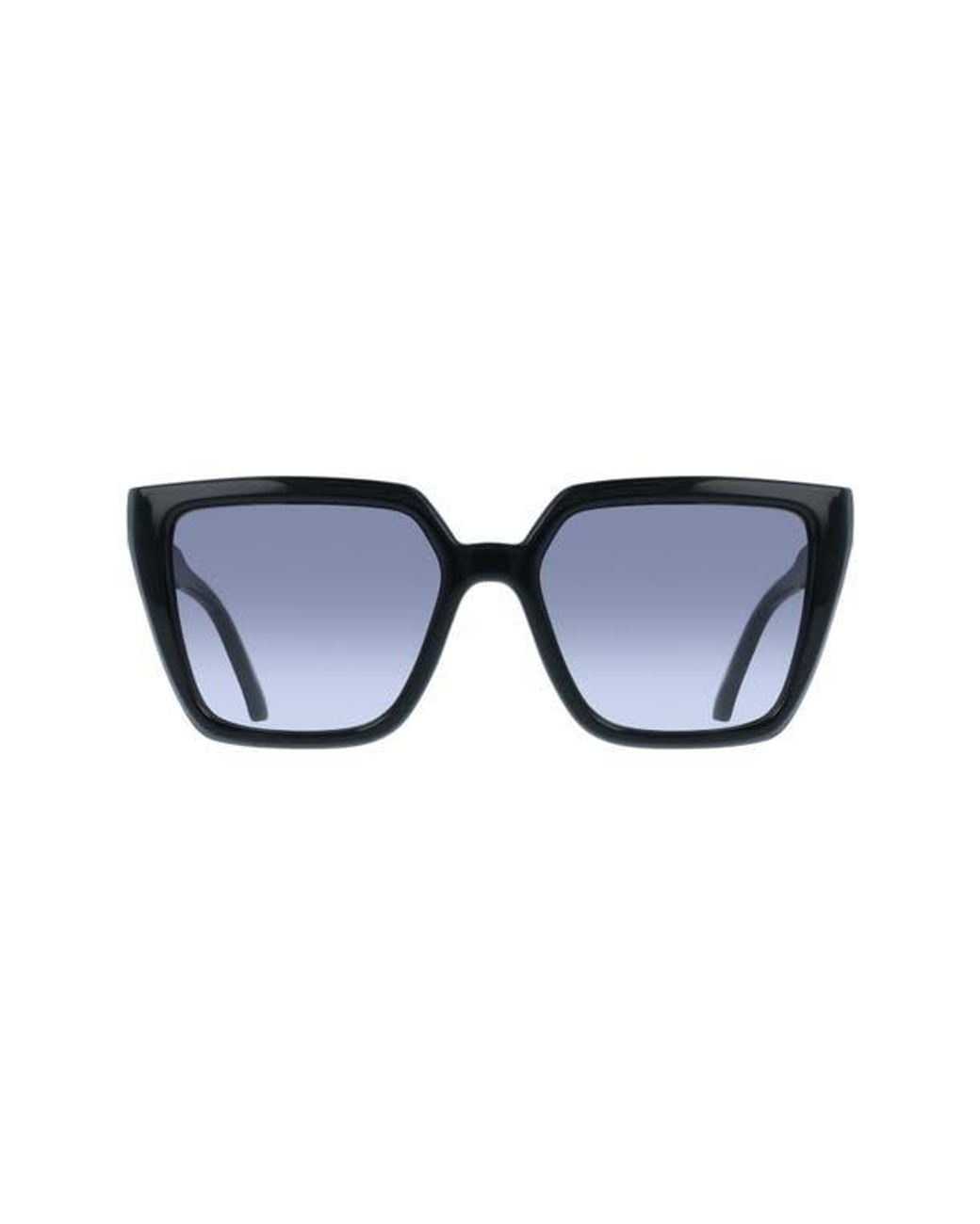 Ferragamo Blue 54Mm Modified Rectangular Sunglasses
