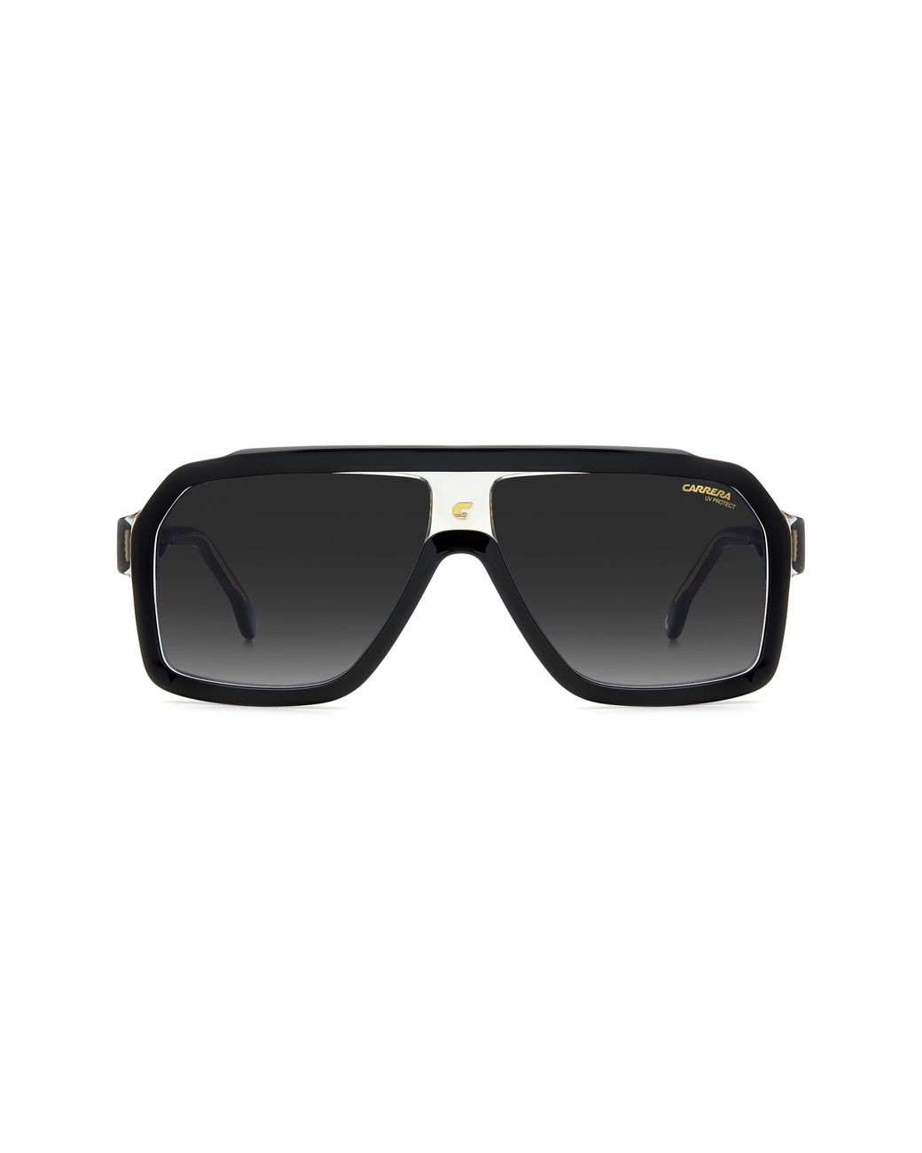 Carrera Black 60Mm Gradient Polarized Rectangular Sunglasses for men