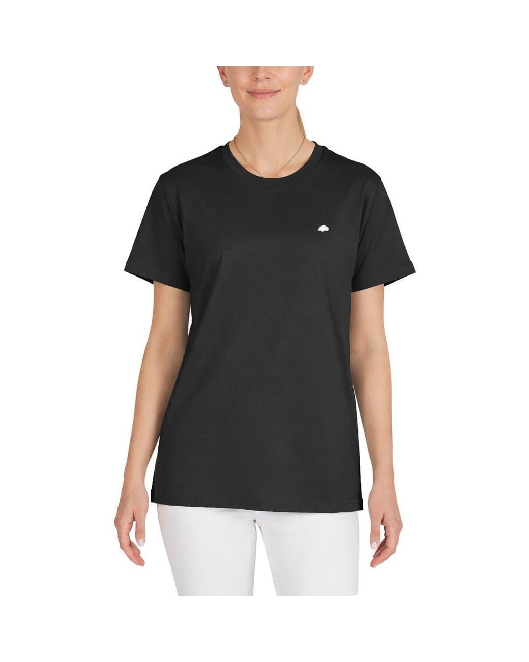 Alix Black Lil Cloud Lightweight Jersey Tee