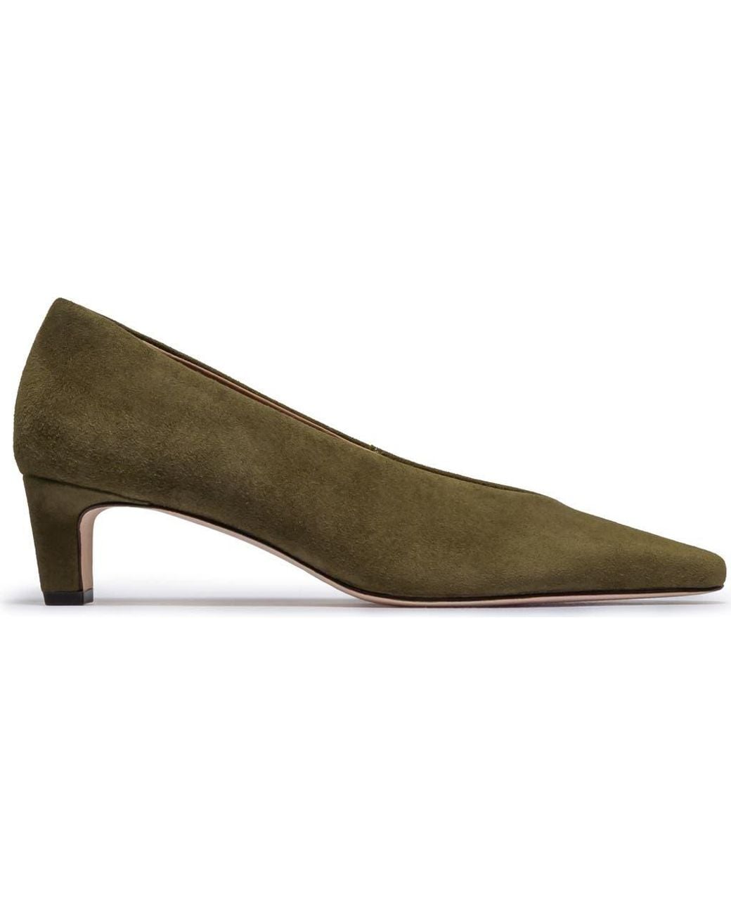 Bernardo Green Chiara Kitten Heel Pump