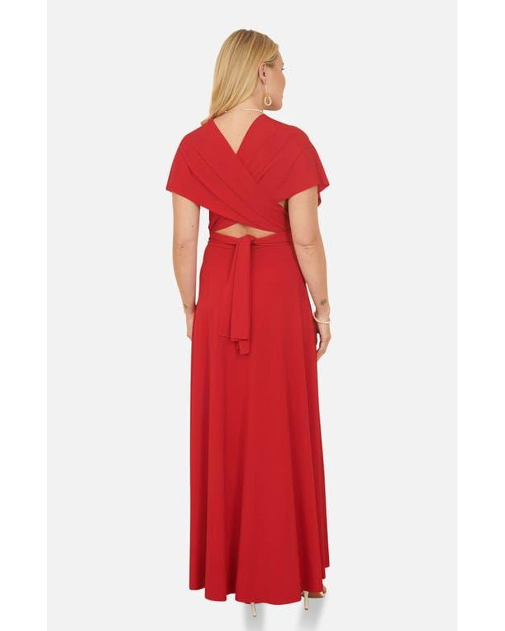 open lace back dress Sweet Love Peter Pan Knit Dress (3 Colors) Red / S main image 0