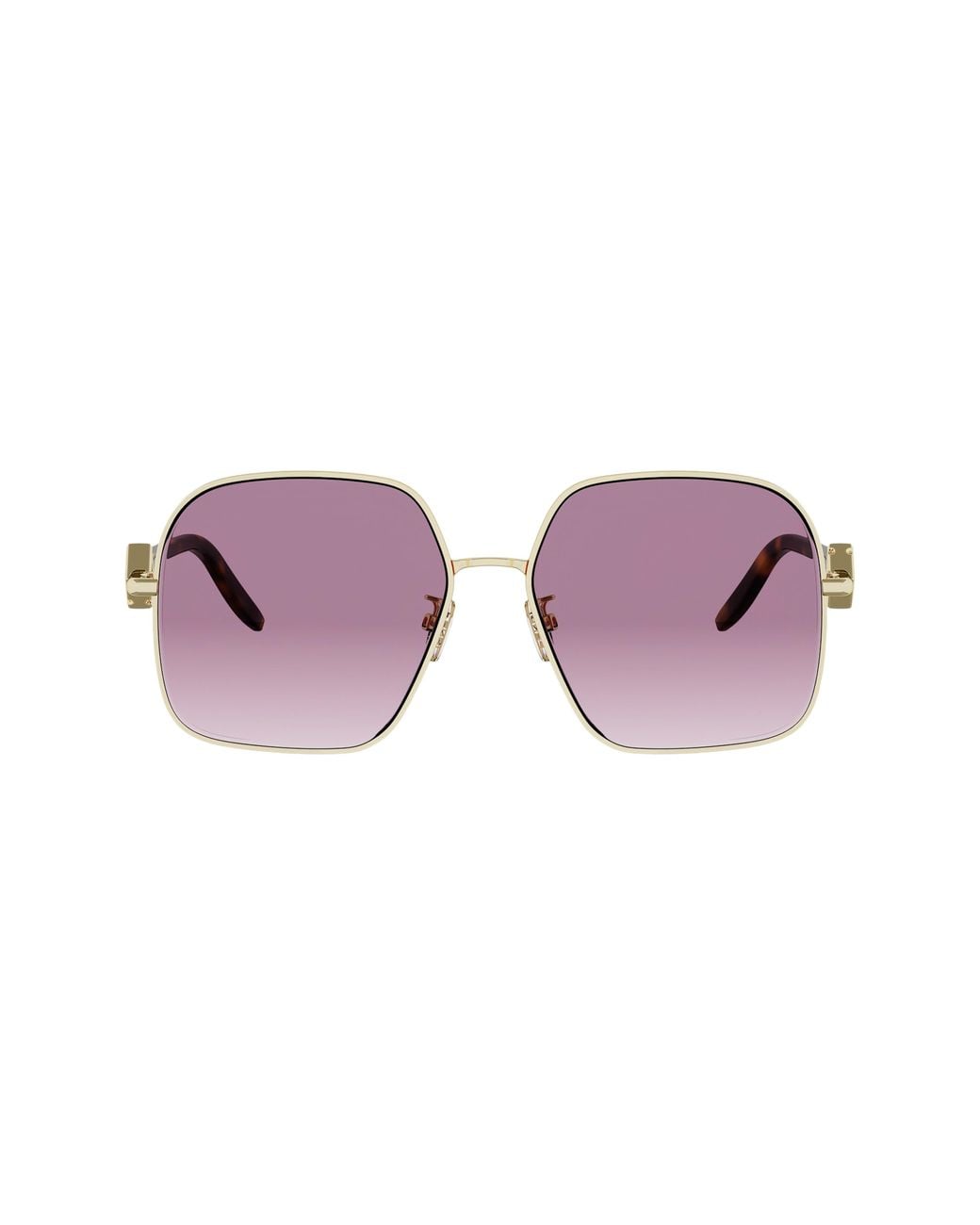 Fendi Purple Ff Diamonds 58Mm Gradient Square Sunglasses