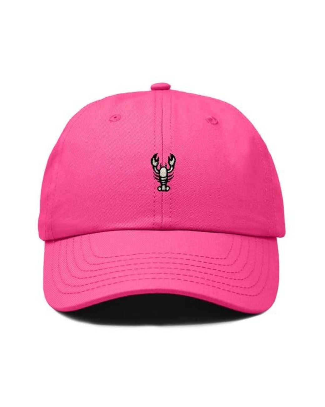 Alix Pink Lobster Dad Cap
