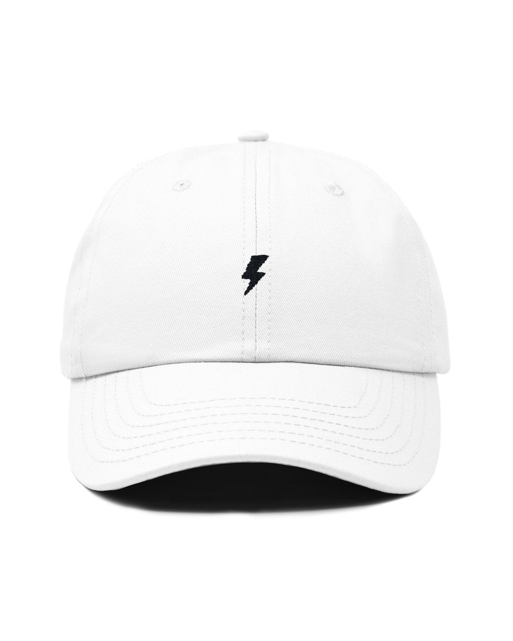 Alix White Lil Bolt Dad Cap for men