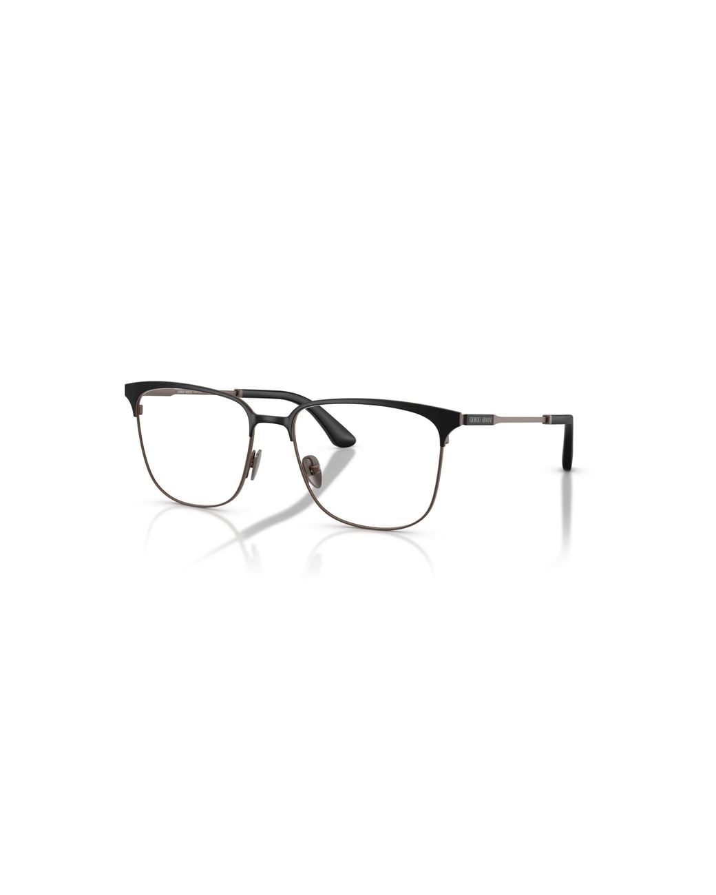 Giorgio Armani Metallic 53Mm Rectangle Optical Glasses for men