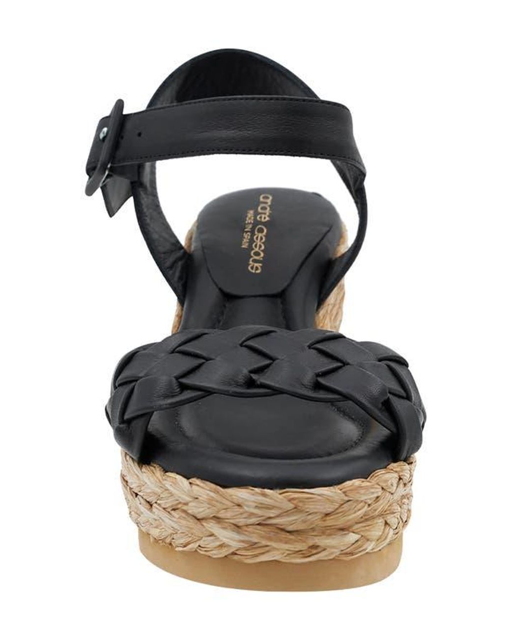 Andre Assous Blue Cecilia Wedge Platform Sandal