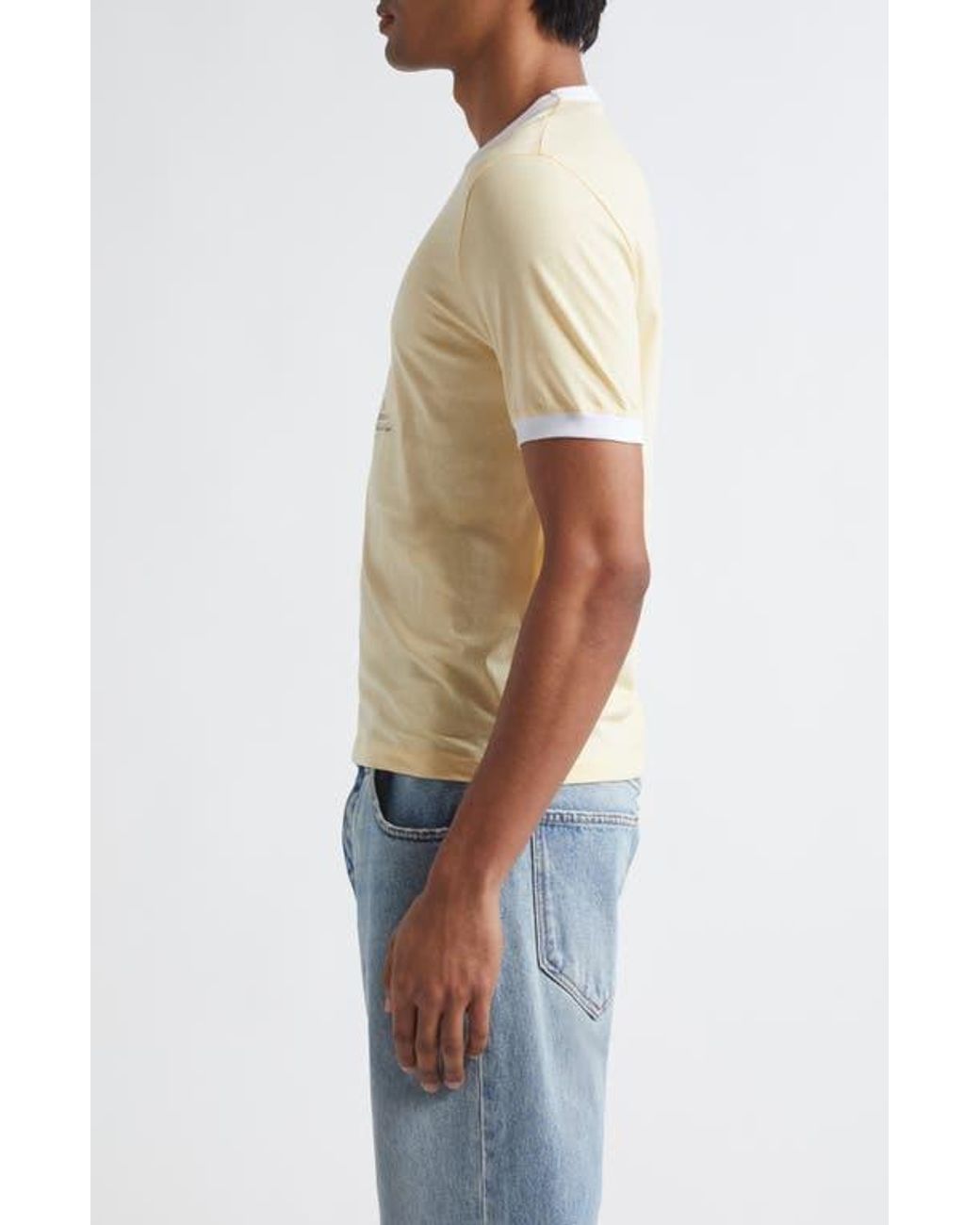 Jacquemus Le T-Shirt Venice Graphic Ringer T-Shirt in
