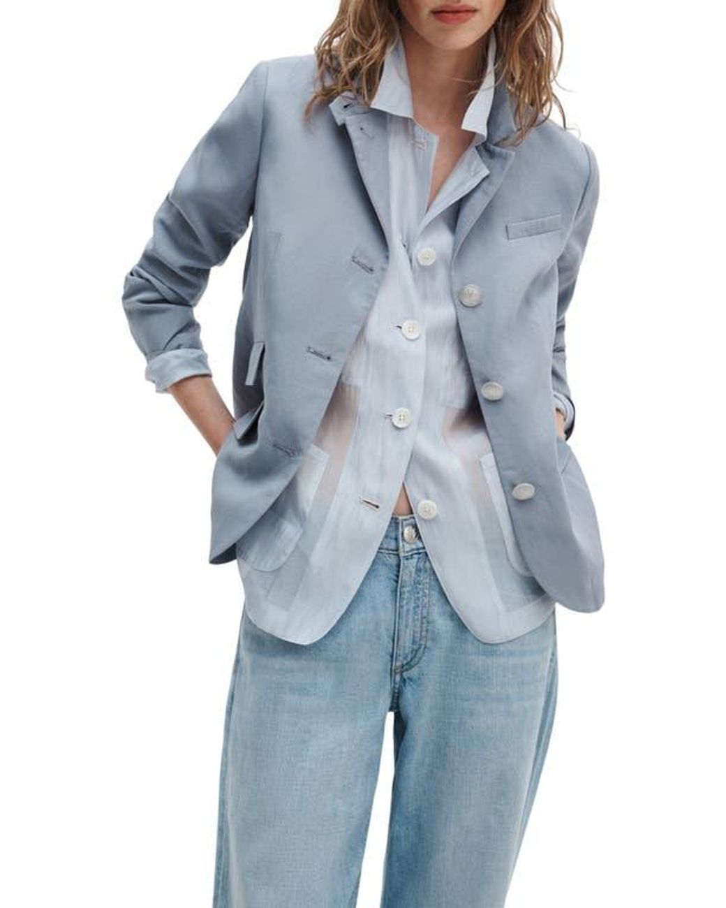 Rag & Bone Blue Slade Blazer
