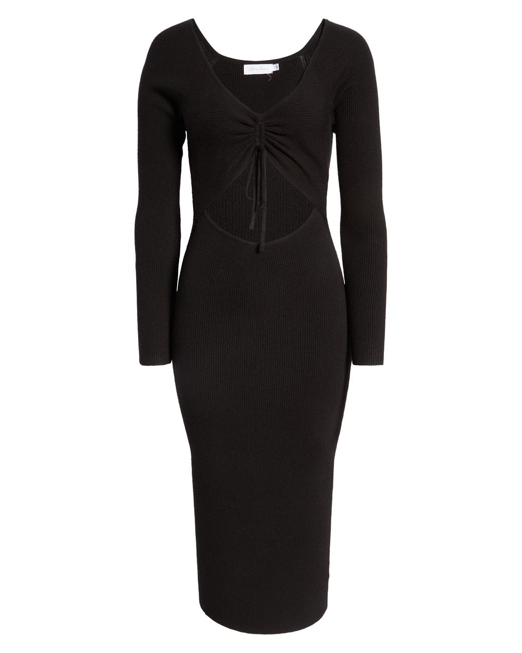 All In Favor Gathered Front Cutout Long 