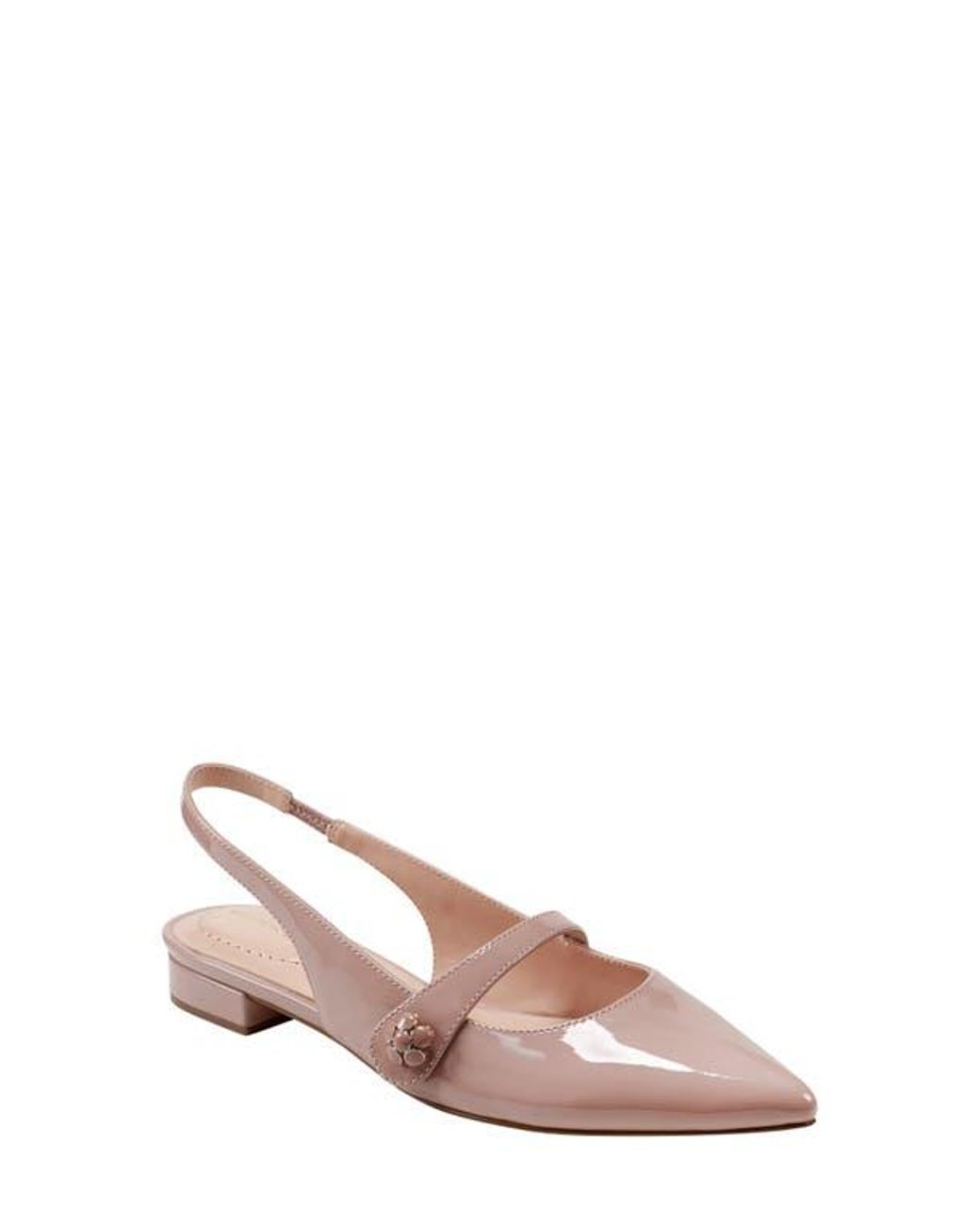 Bandolino Aubriana Slingback Mary Jane Pointed Toe Flat in Pink Lyst