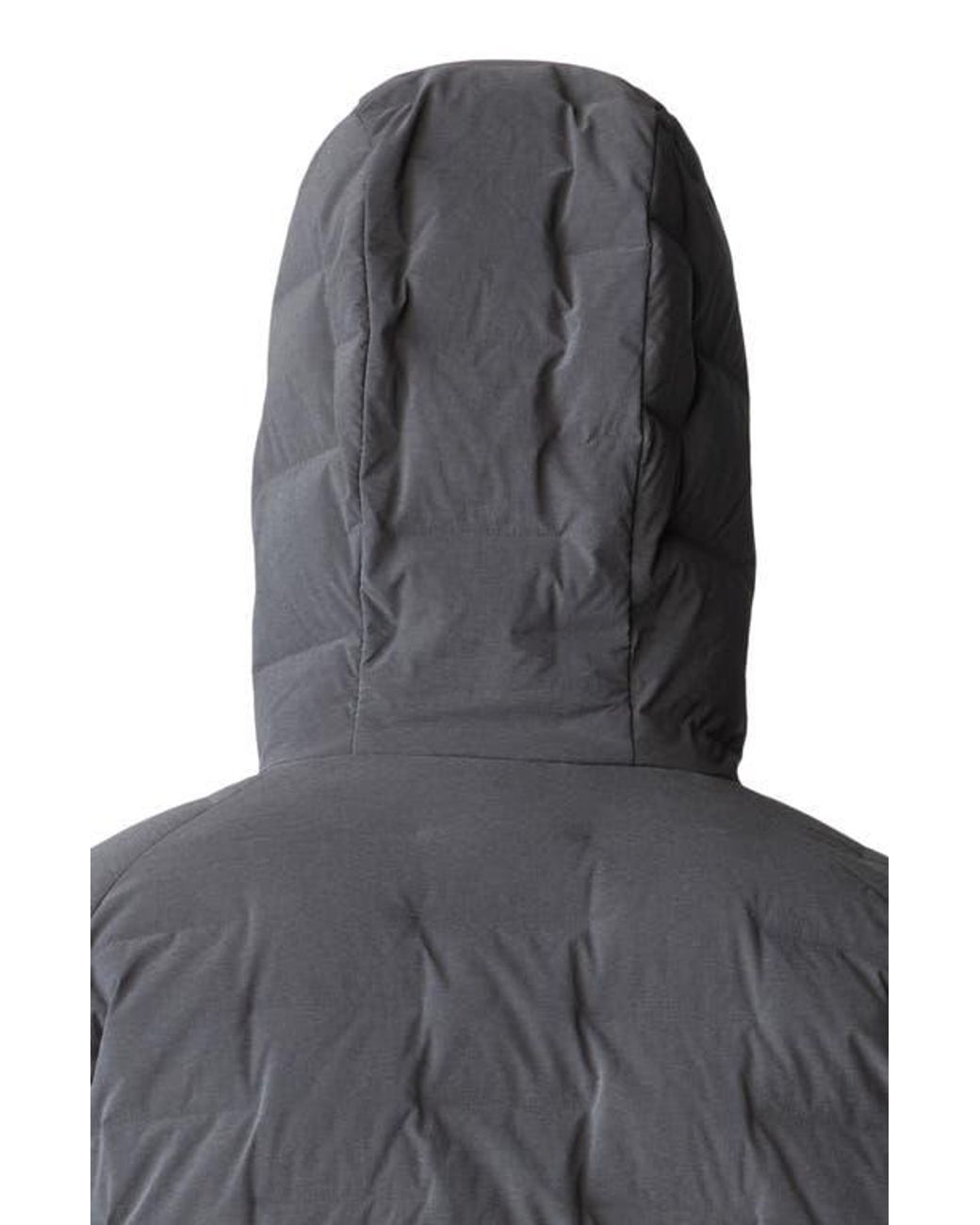 Mountain Hardwear Stretchdown 700 Fill Power Down Hooded Jacket in Gray ...