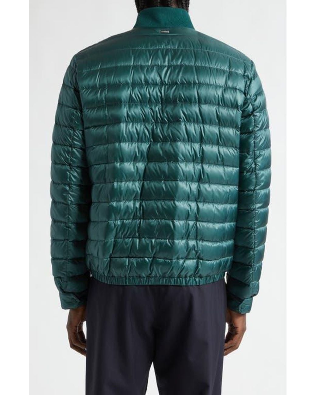 Herno Green Ultralight Nylon Down Jacket for men
