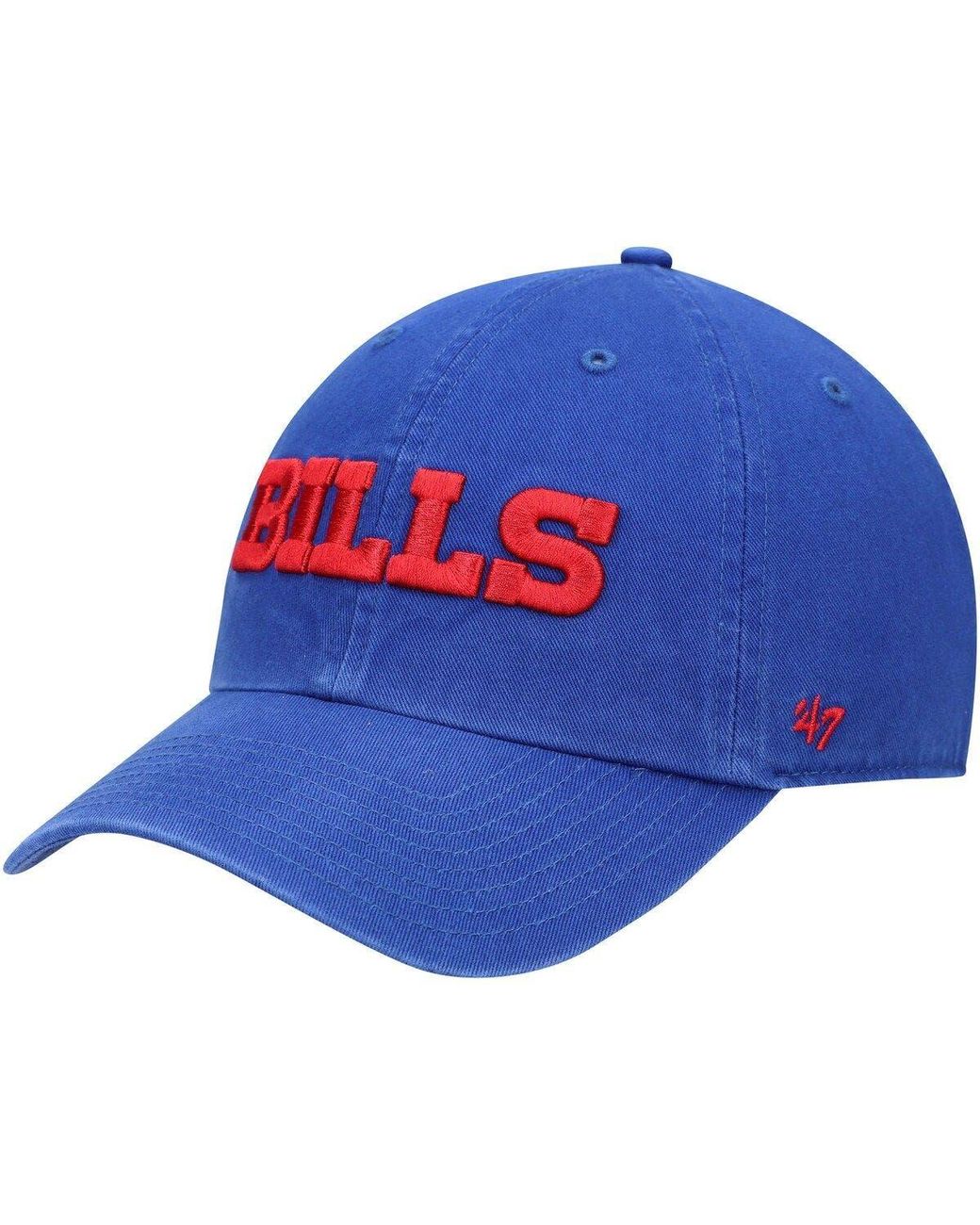 '47 Blue Buffalo Bills Clean Up Script Adjustable Hat for men