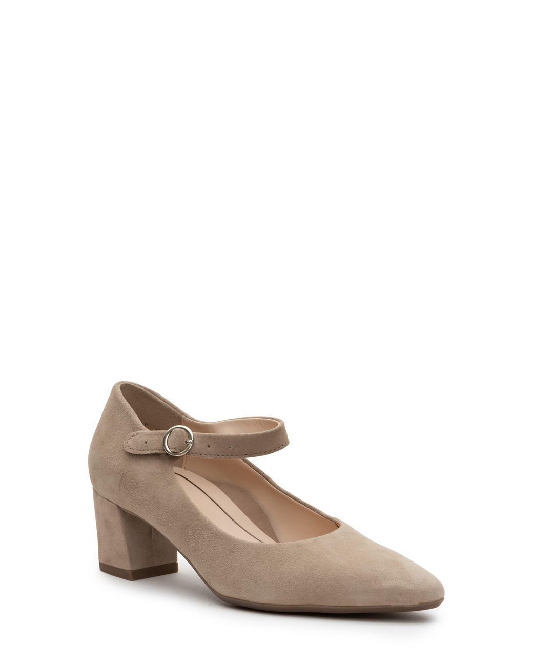 Ara Lynden Block Heel Pump in Brown Lyst
