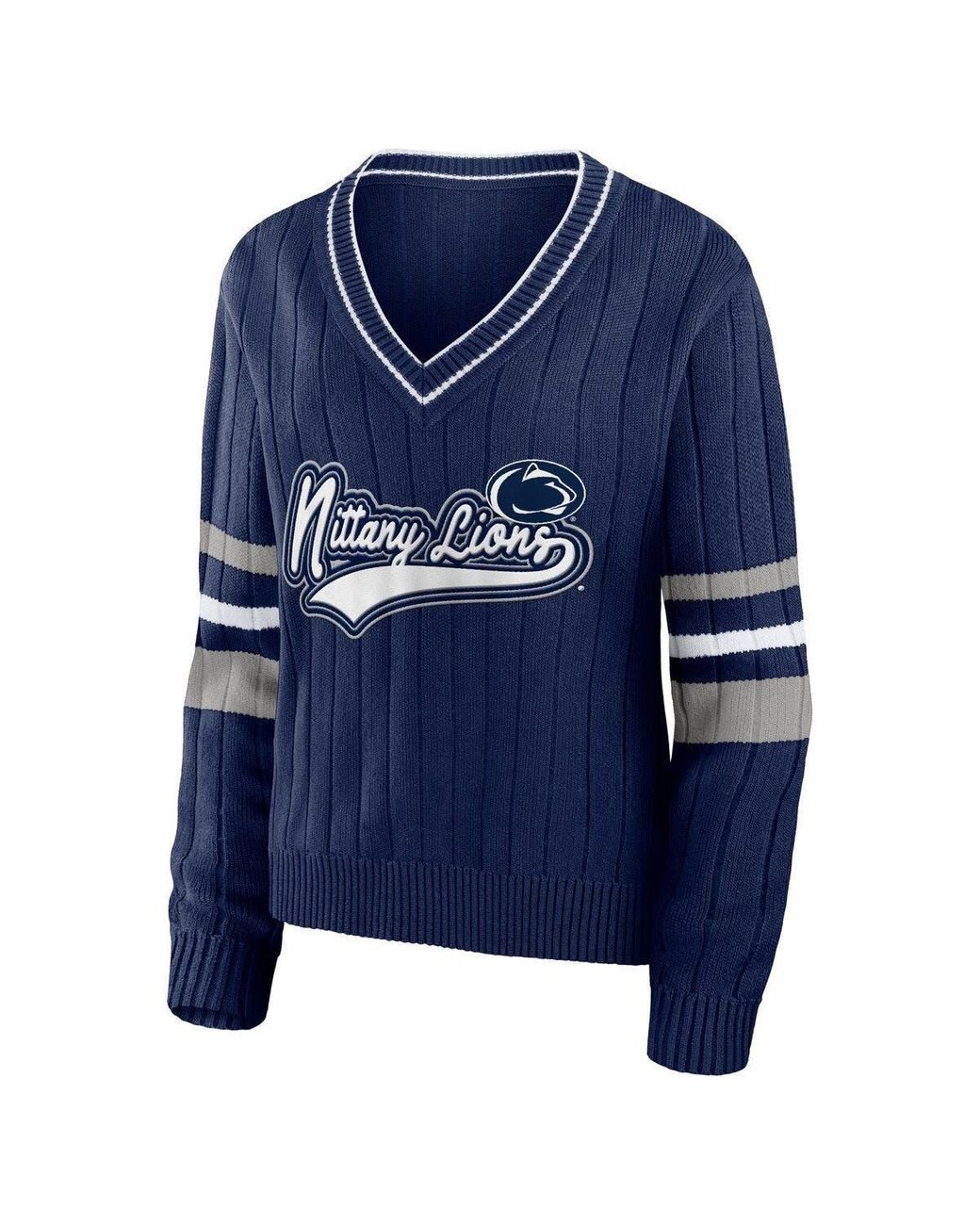 Seattle Seahawks WEAR by Erin Andrews Women's Pullover Sweater -  White/College Navy