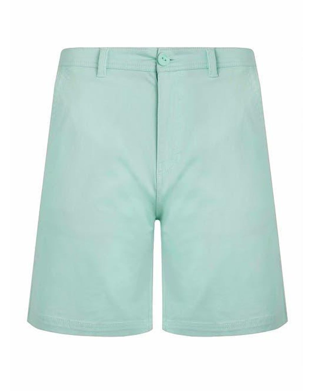 Weird Fish Blue Rayburn Flat Front Shorts for men