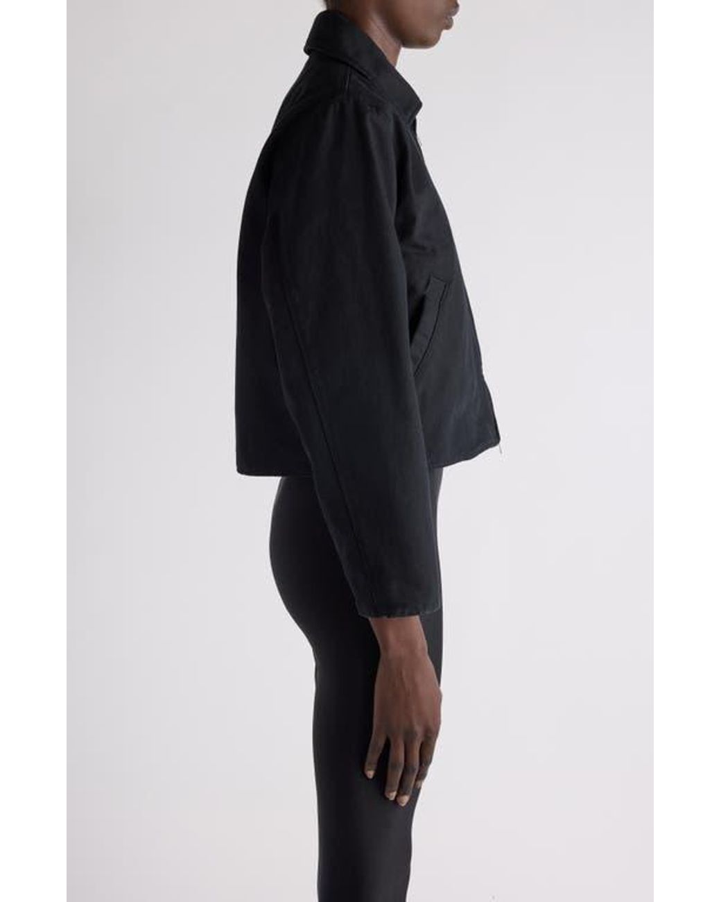 Balenciaga Bb Garderobe Cotton Canvas Shrunk Parka in Black