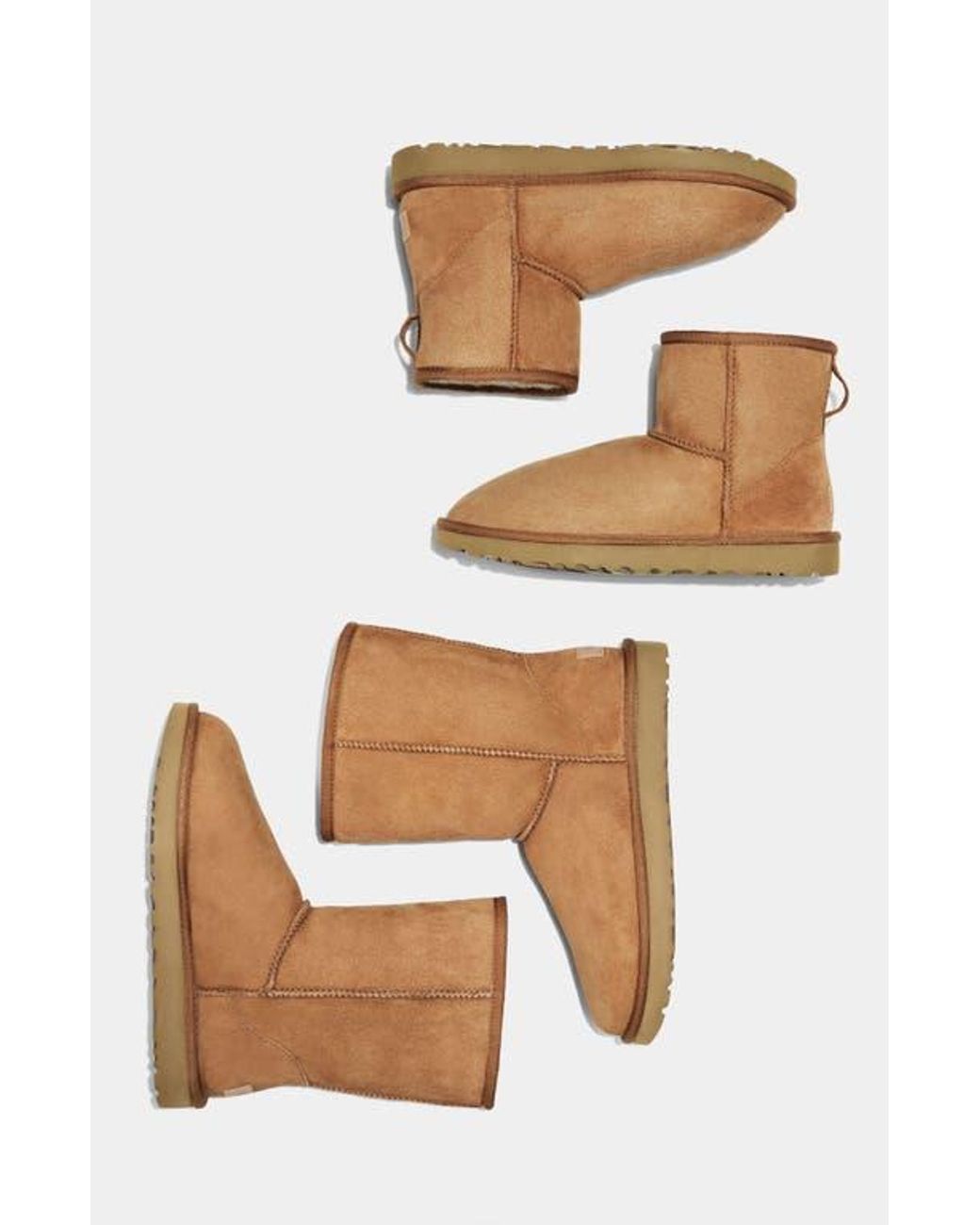 Ugg Brown Ugg Classic Mini Ii Genuine Shearling Lined Boot