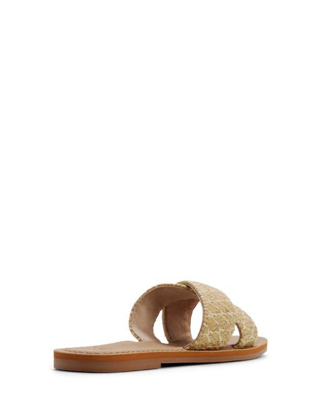 Roxy Brown Andreya Raffia Slide Sandal