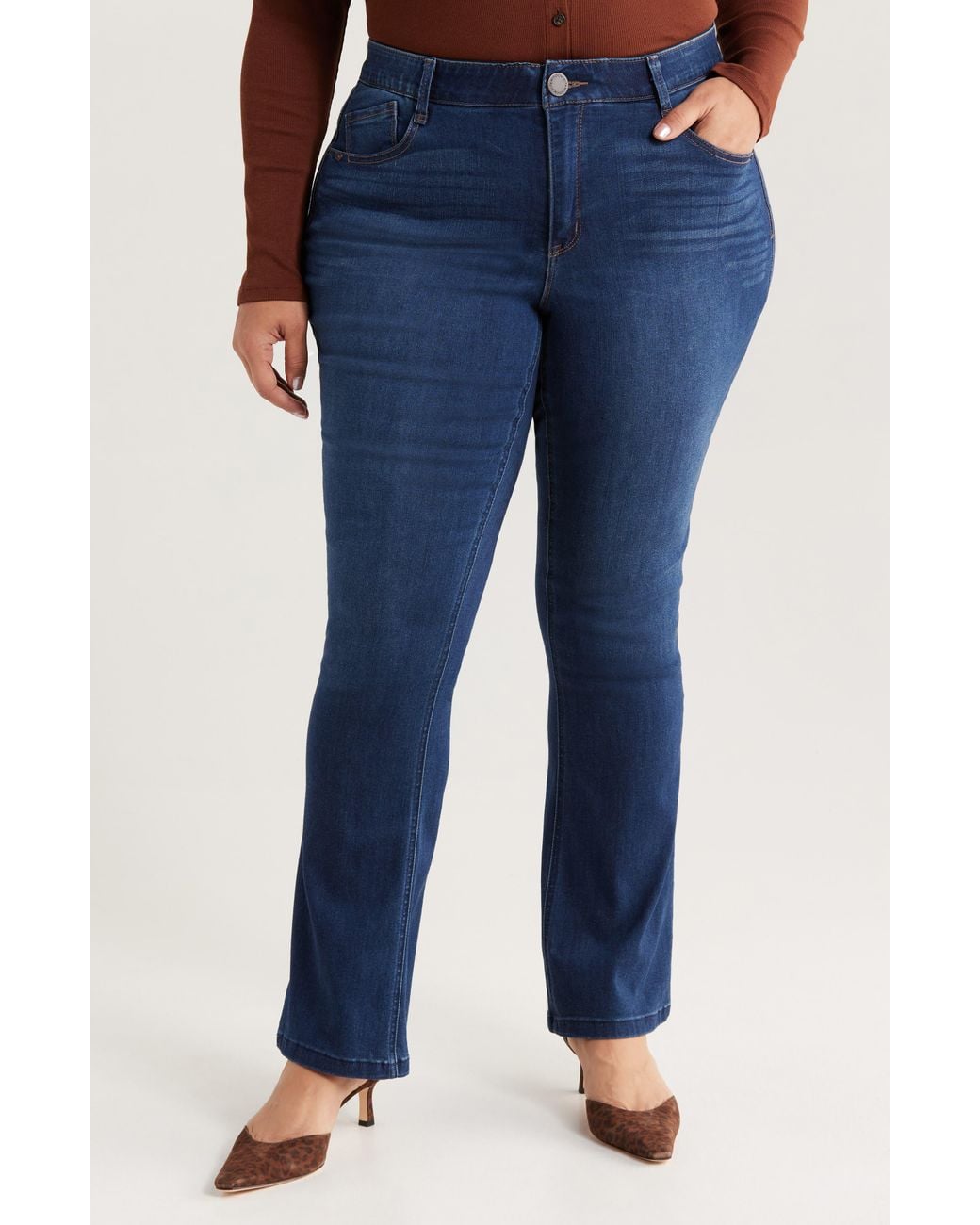 Wit & Wisdom Blue Brittany Baby Bootcut Jeans (Nordstrom Exclusive)