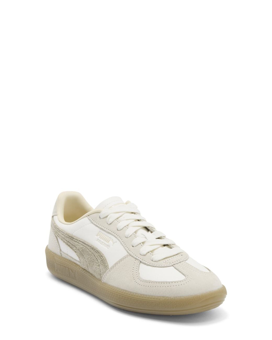 PUMA White Palermo Elevata Platform Sneaker