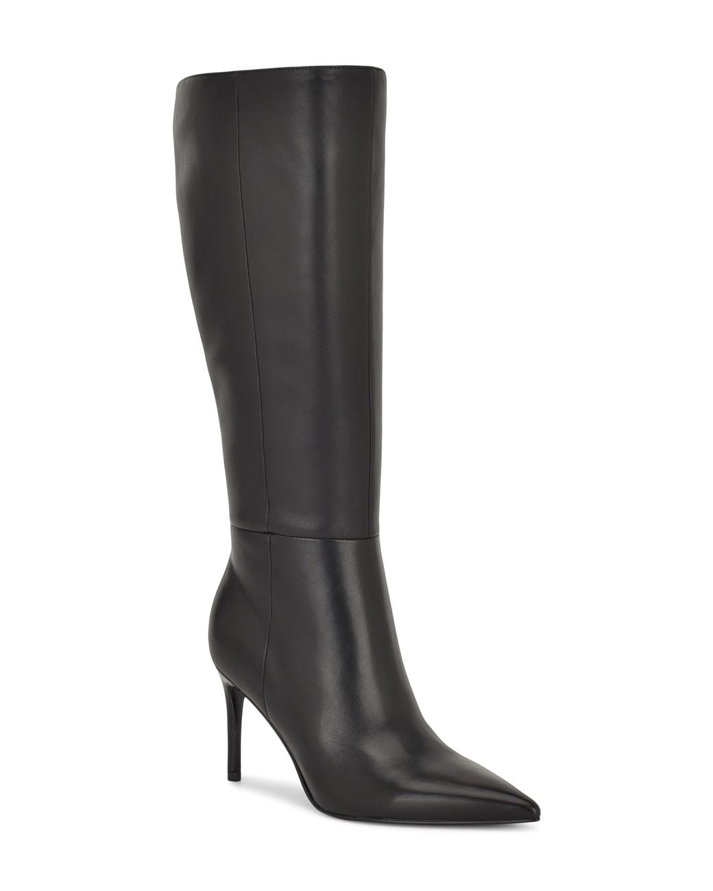Nine West Black Cook Pointed Toe Knee High Boot