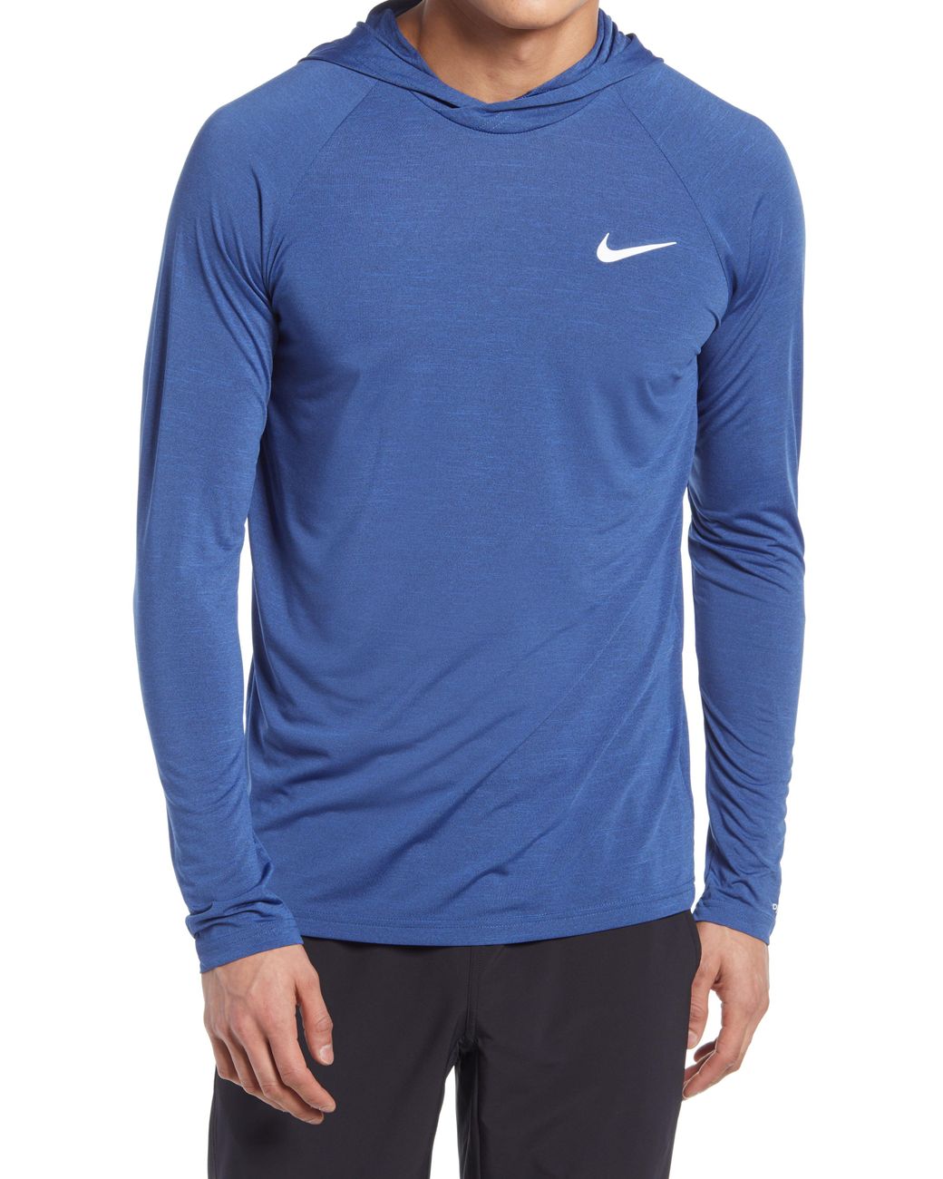 Nike Men's Dri-fit Heathered Pullover Hoodie in Blue for Men - Lyst