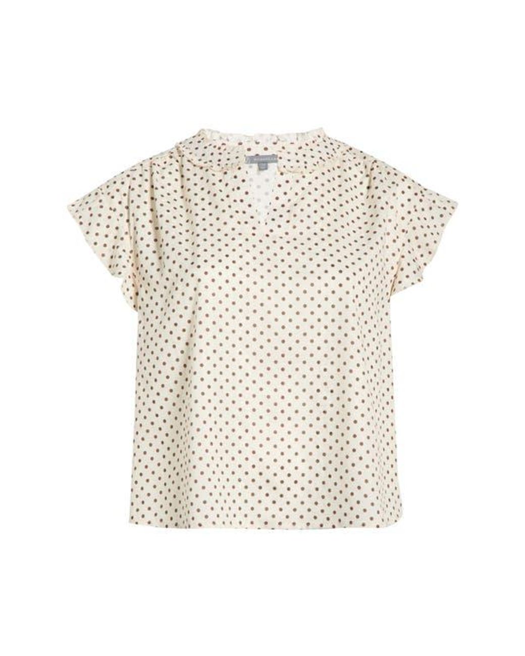 Wit & Wisdom Blue Flutter Sleeve Top