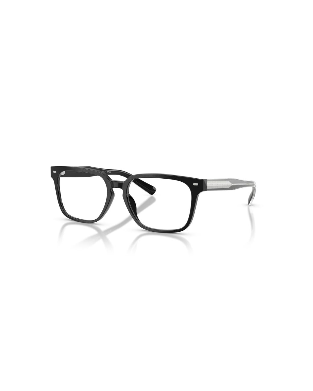 Brooks Brothers Black 56Mm Rectangle Optical Glasses for men