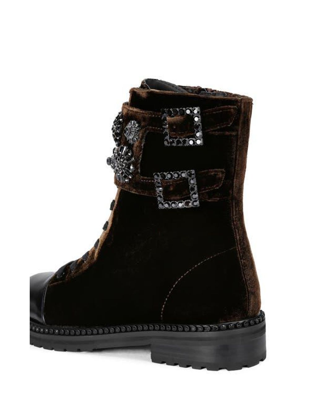 Kurt Geiger Black Stoop Combat Boot